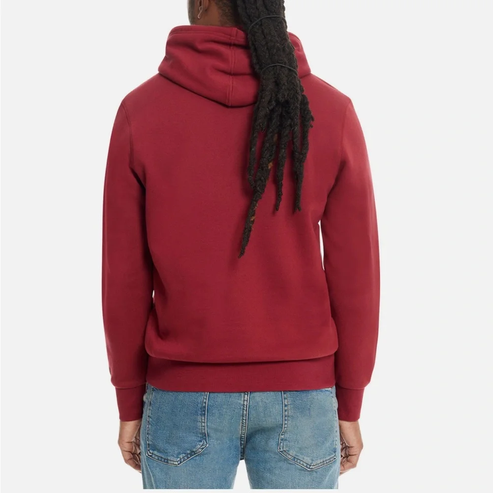 Hurley Men's Deep‎ Red Soft Graphic Hoodie Size Large